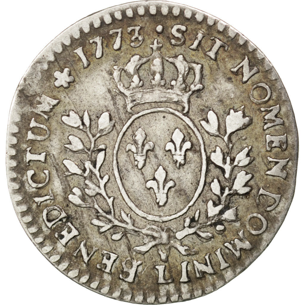 Coin, France, Louis XV, 1/20 Écu à la vieille tête (6 sols), 6 Sols, 1/20