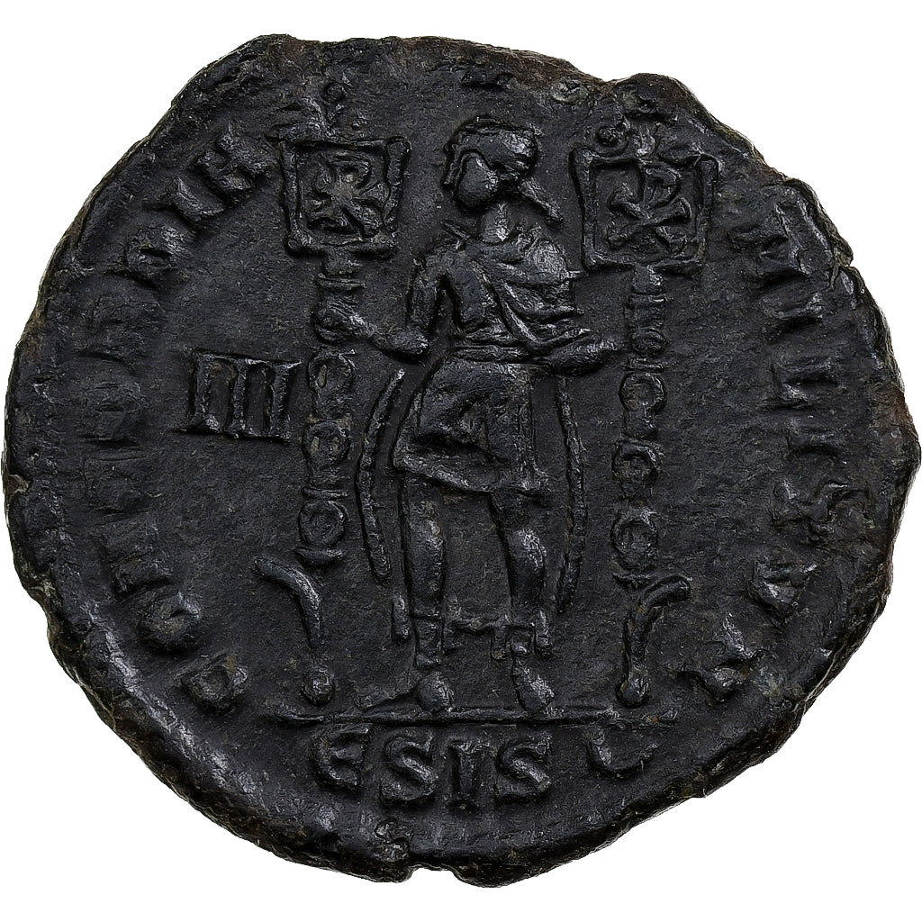 Constance II, Maiorina, 350-351, Siscia, Bronze, AU(50-53), RIC:301