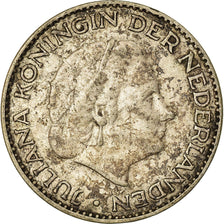 Coin, Netherlands, Juliana, Gulden, 1956, EF(40-45), Silver, KM:184