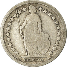 Coin, Switzerland, 1/2 Franc, 1898, Bern, VF(20-25), Copper-nickel, KM:23a.3
