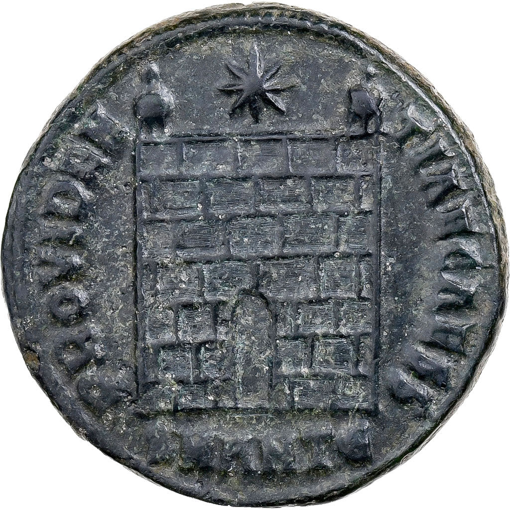 Constantius II, Follis, 325-326, Antioch, Bronze, AU(50-53), RIC:66