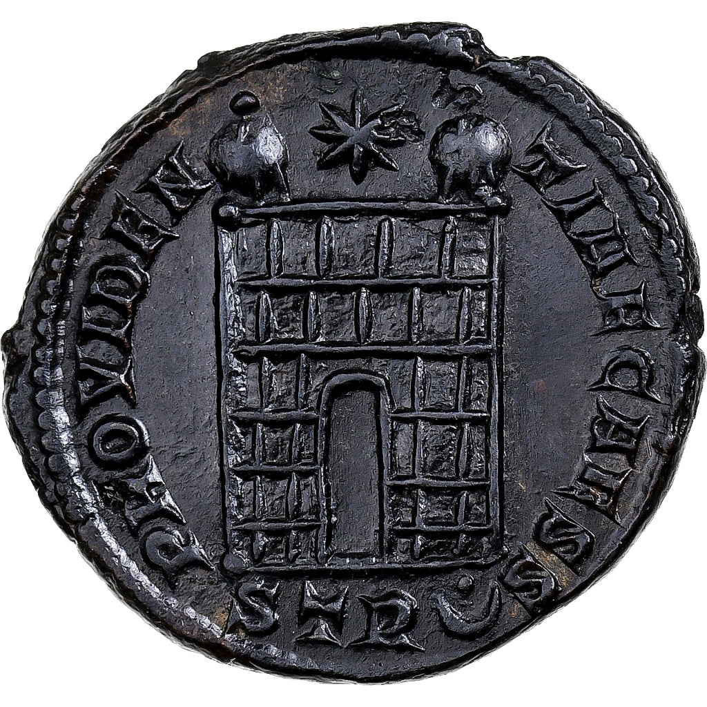 Constantius II, Follis, 326, Trier, Bronzo, SPL, RIC:480