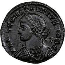 Constantius II, Follis, 328-329, Siscia, Bronze, MS(60-62), RIC:217