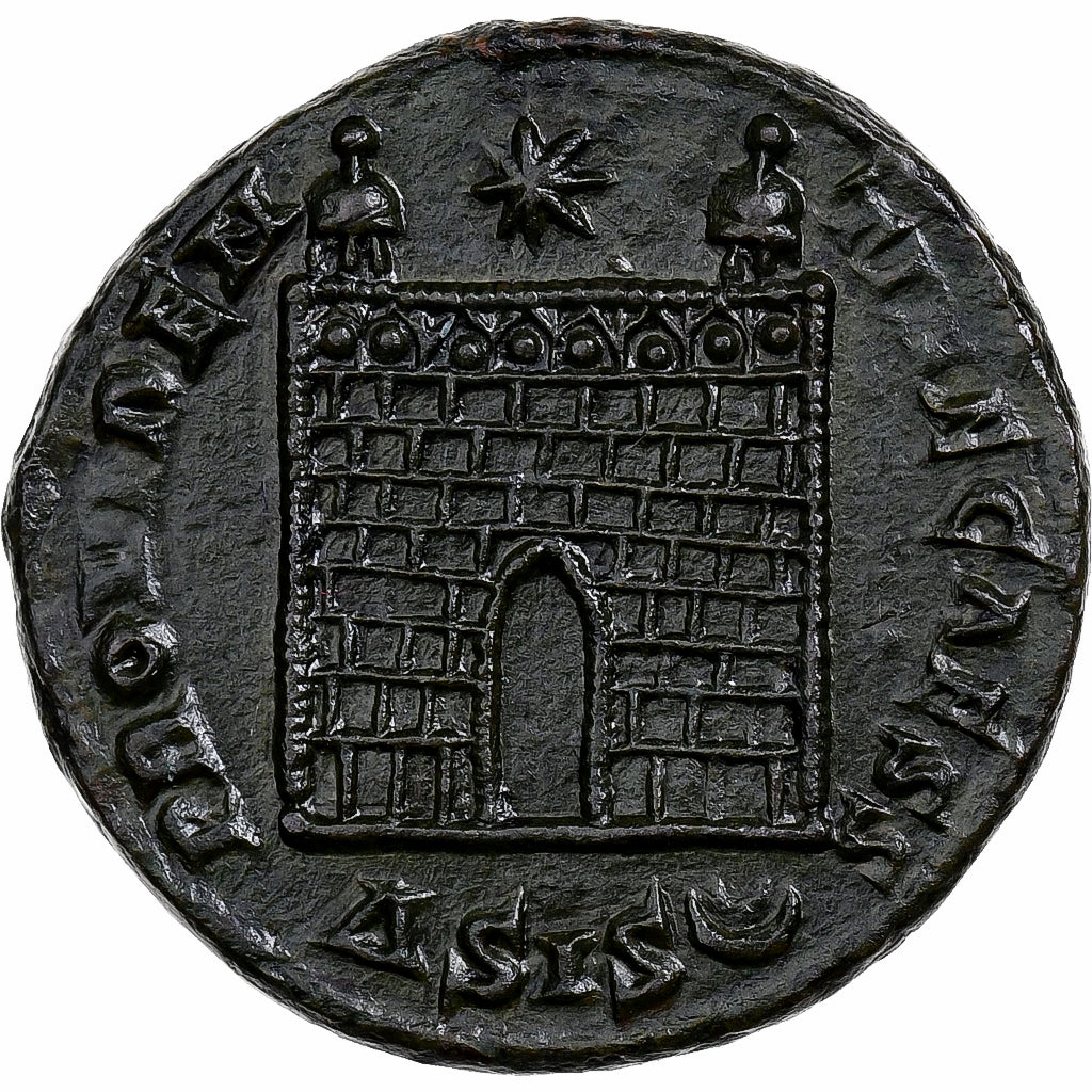 Constantius II, Follis, 328-329, Siscia, Bronze, MS(60-62), RIC:217