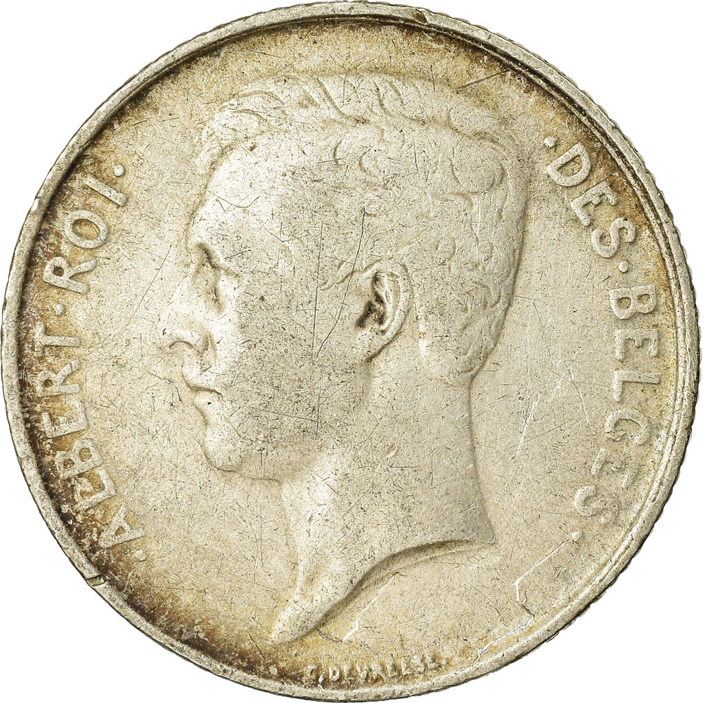 Coin, Belgium, Albert I, Franc, 1913, EF(40-45), Silver, KM:72