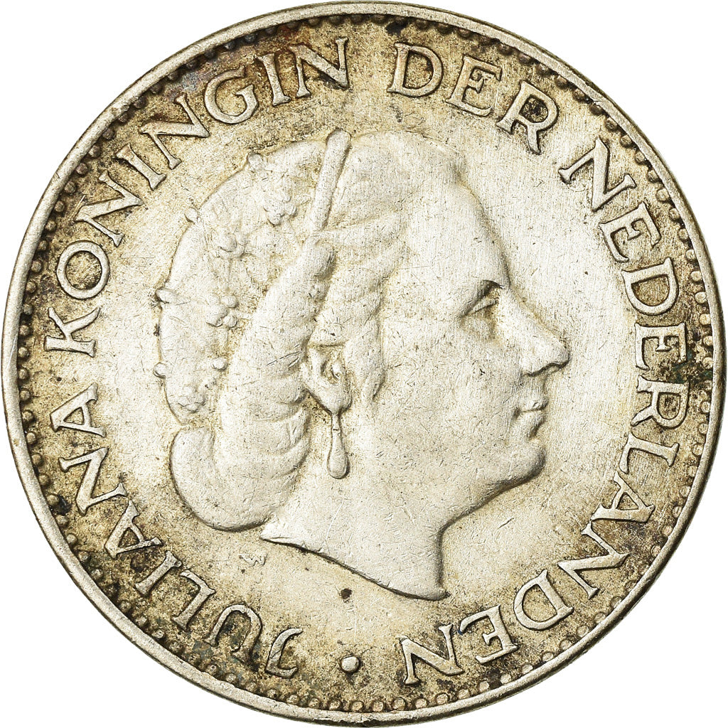 Moneta, Paesi Bassi, Juliana, Gulden, 1958, BB, Argento, KM:184