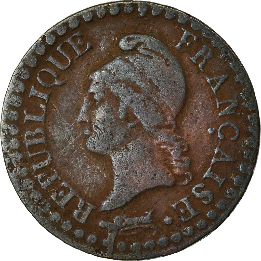 Coin, France, Dupré, Centime, AN 7, Paris, VF(30-35), Bronze, KM:646