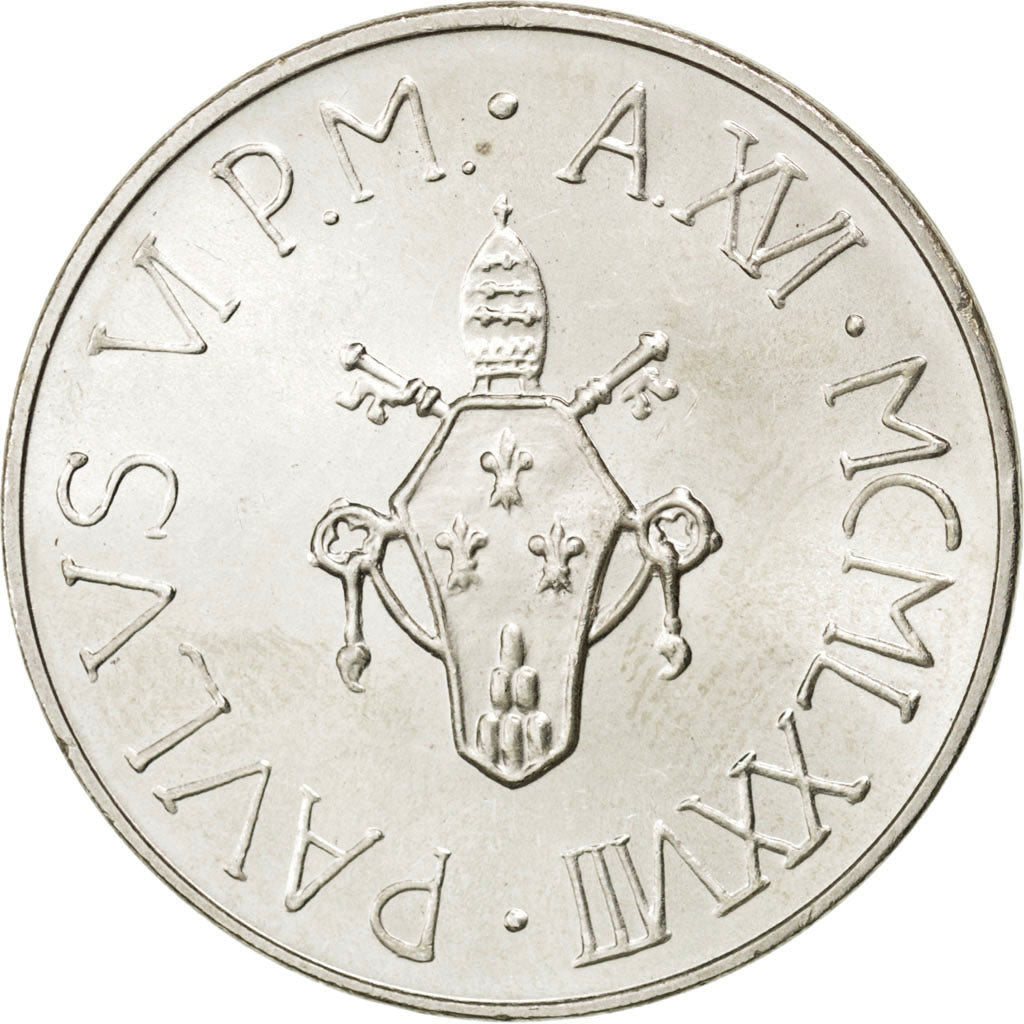 Coin, VATICAN CITY, Paul VI, 500 Lire, 1978, MS(63), Silver, KM:139