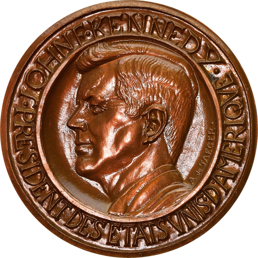 France, Médaille, John Kennedy, Président des Etats-Unis d'Amérique