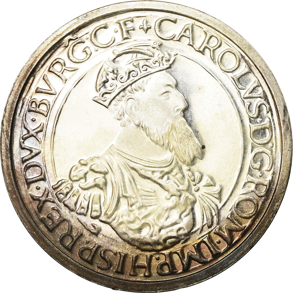 Coin, Belgium, 5 Ecu, 1987, MS(60-62), Silver, KM:166