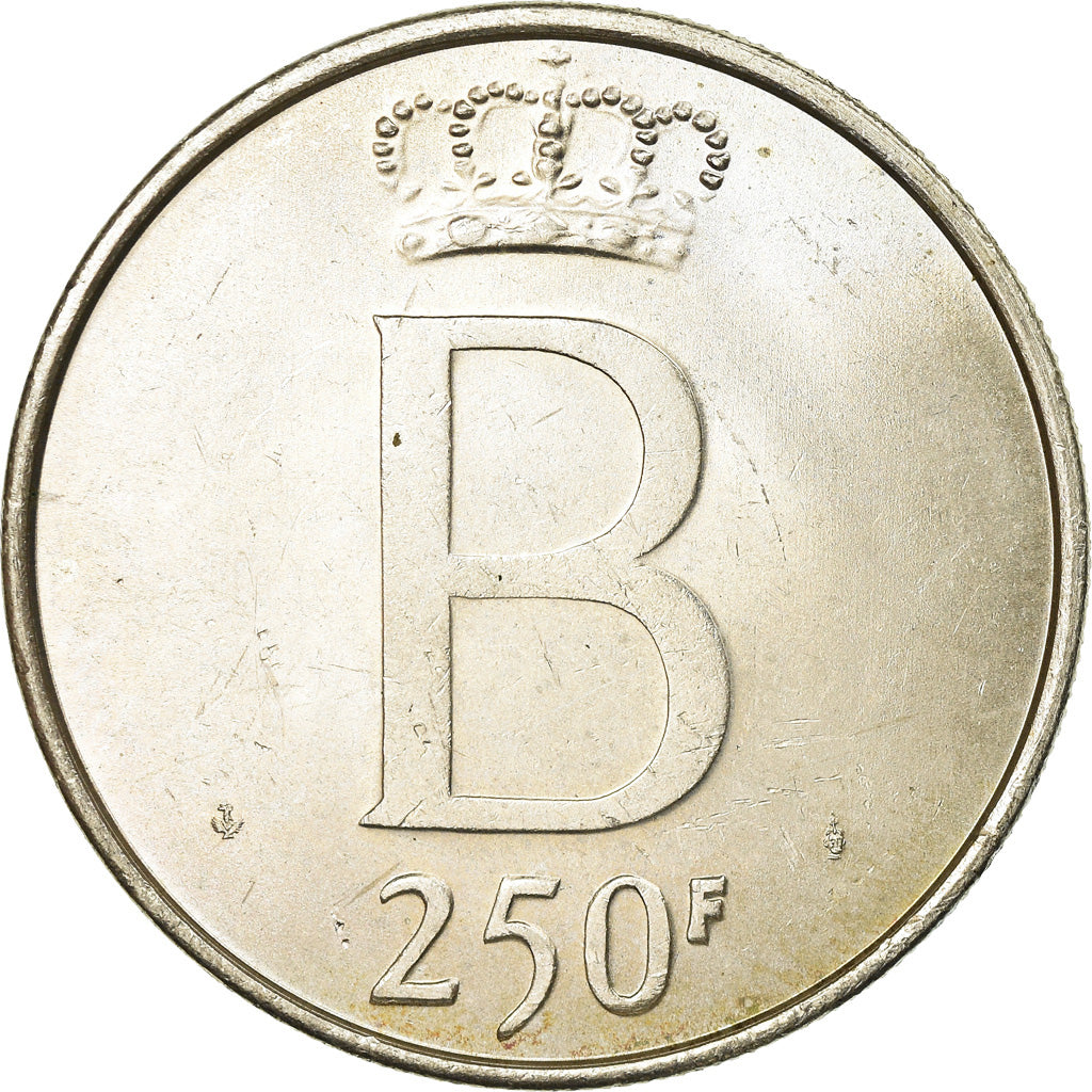 Moneta, Belgio, 250 Francs, 250 Frank, 1976, BB+, Argento, KM:157.1