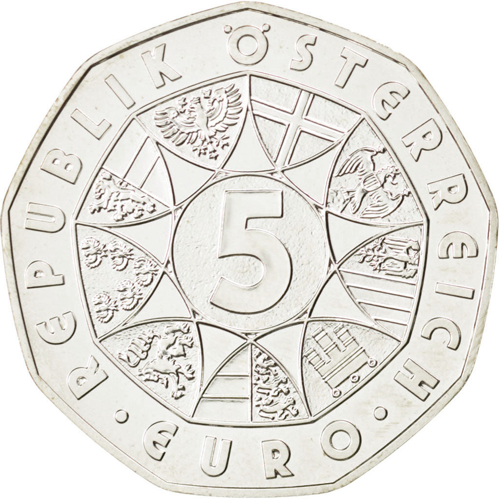 Österreich, 5 Euro, 2010, UNZ, Silber, KM:3192