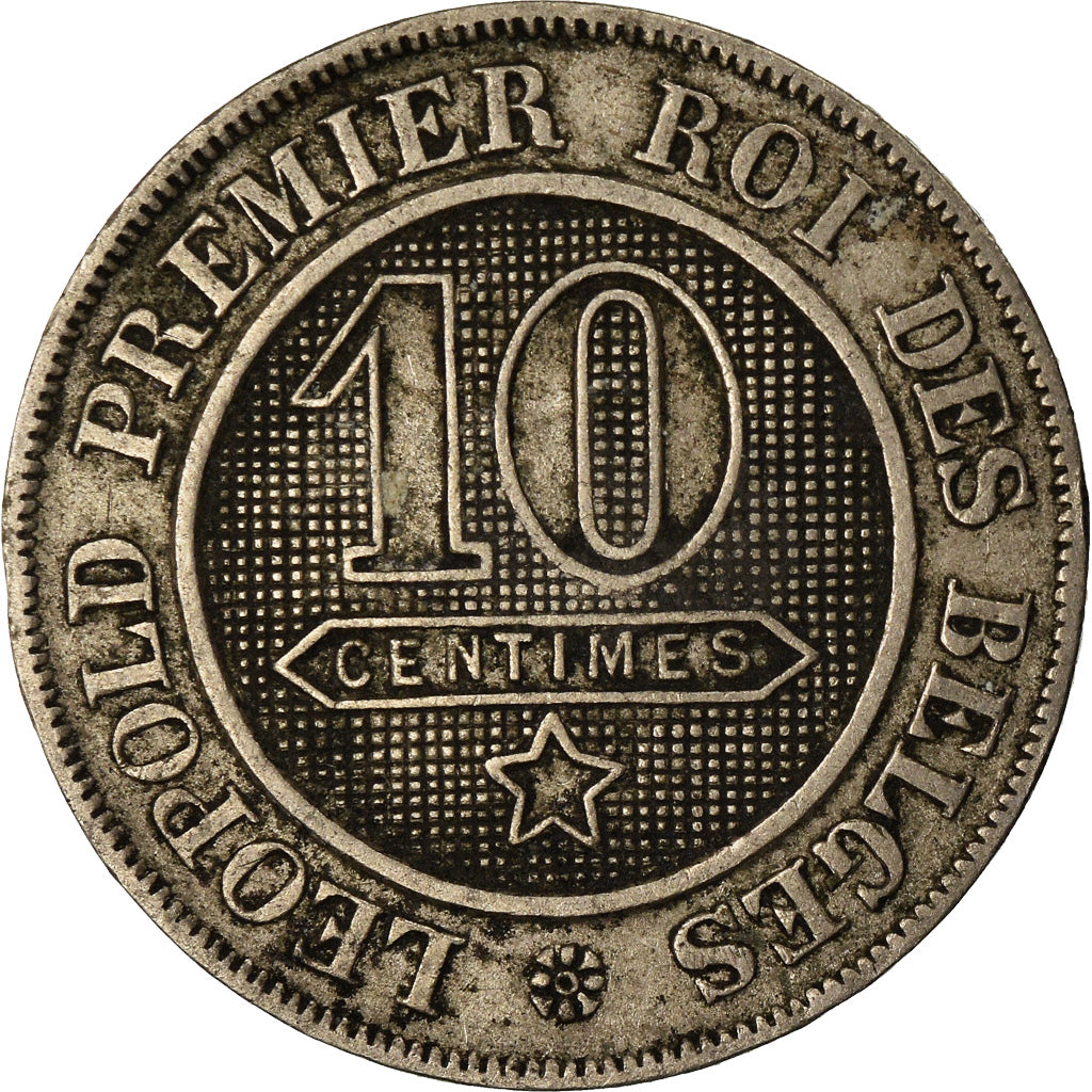 Münze, Belgien, Leopold I, 10 Centimes, 1861, SS, Copper-nickel, KM:22