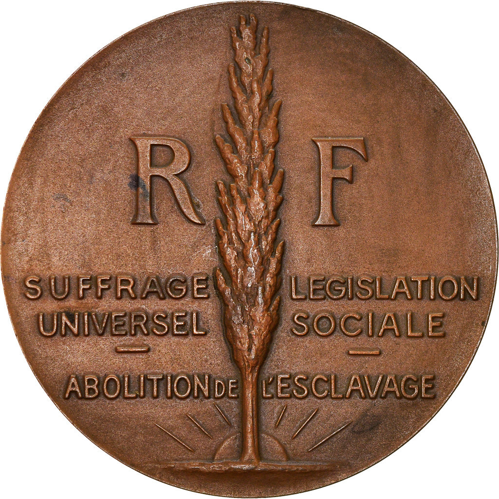 France, Médaille, Centenaire de l'Abolition de l'Esclavage, 1948, Bazor, SUP+