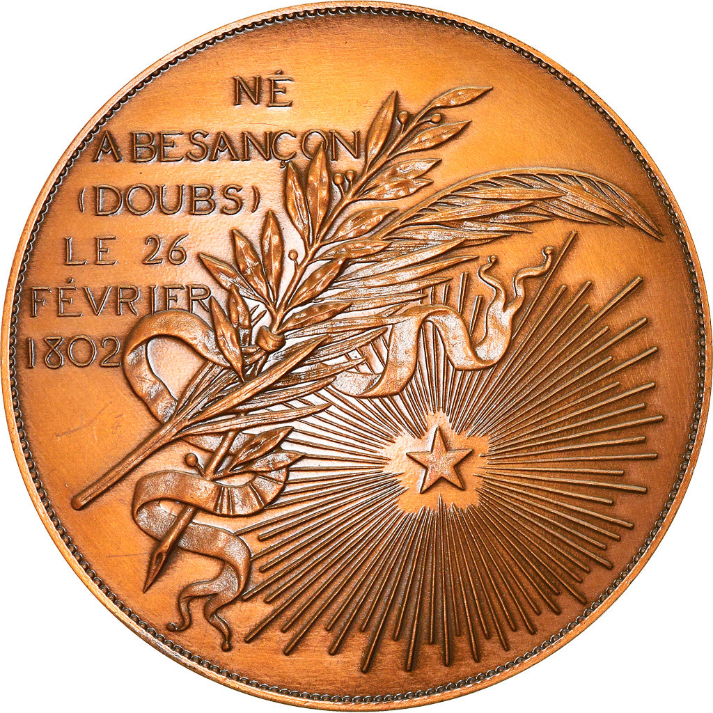 France, Médaille, Victor Hugo, Littérature, 1986, Borrel.A, SPL, Bronze