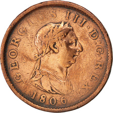 Coin, Great Britain, George III, Penny, 1806, VF(20-25), Copper, KM:663