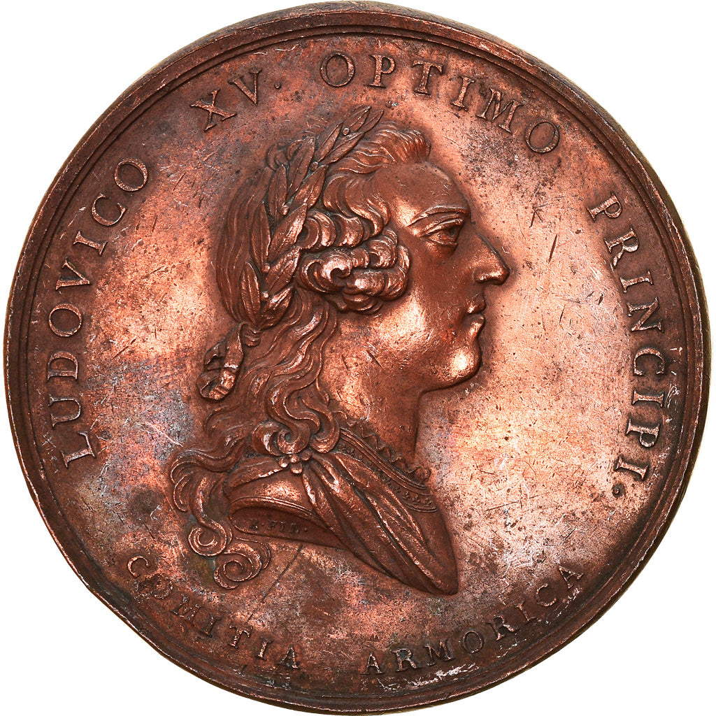 France, Medal, Louis XV, Les Anglais battus à Saint-Cast, History, 1758