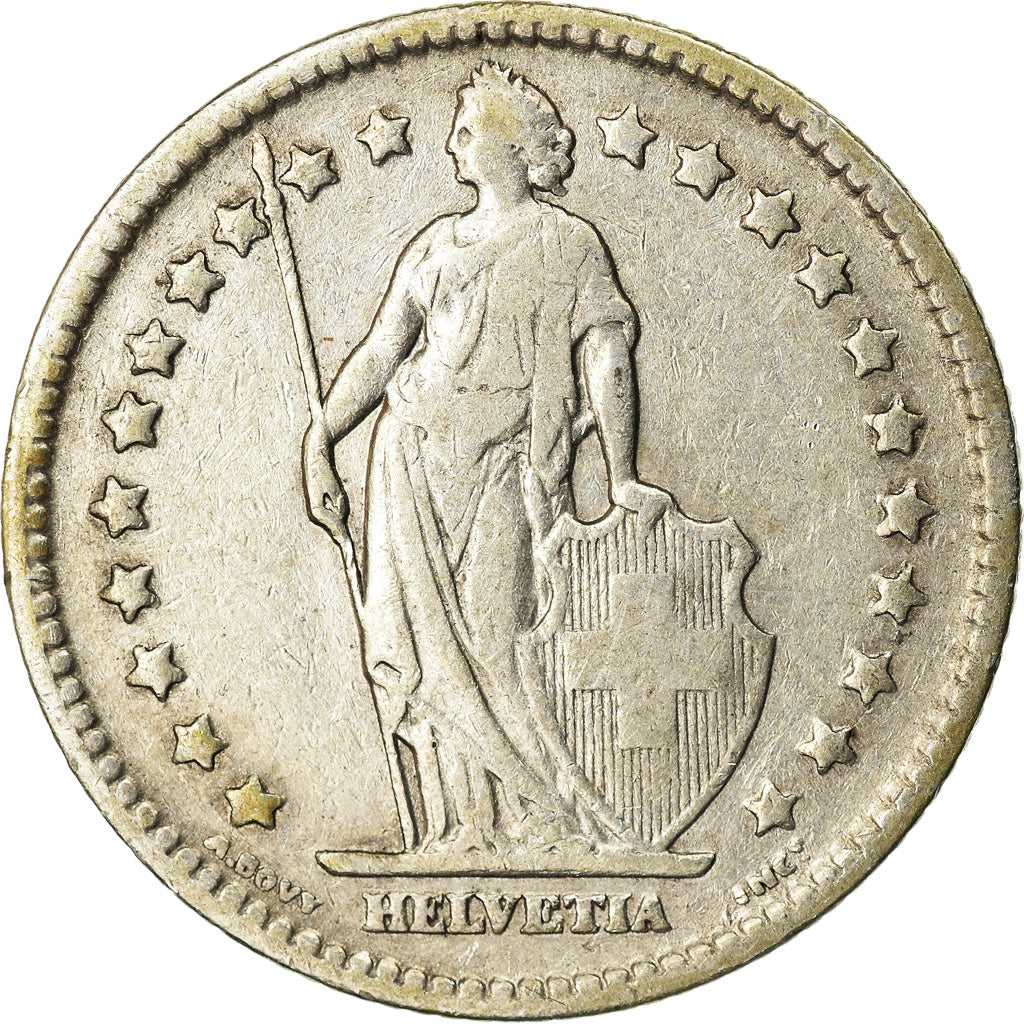 Moneta, Svizzera, Franc, 1906, Bern, BB, Argento, KM:24