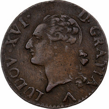 Francja, Louis XVI, Liard, 1782, Lille, Miedź, AU(50-53), Gadoury:348
