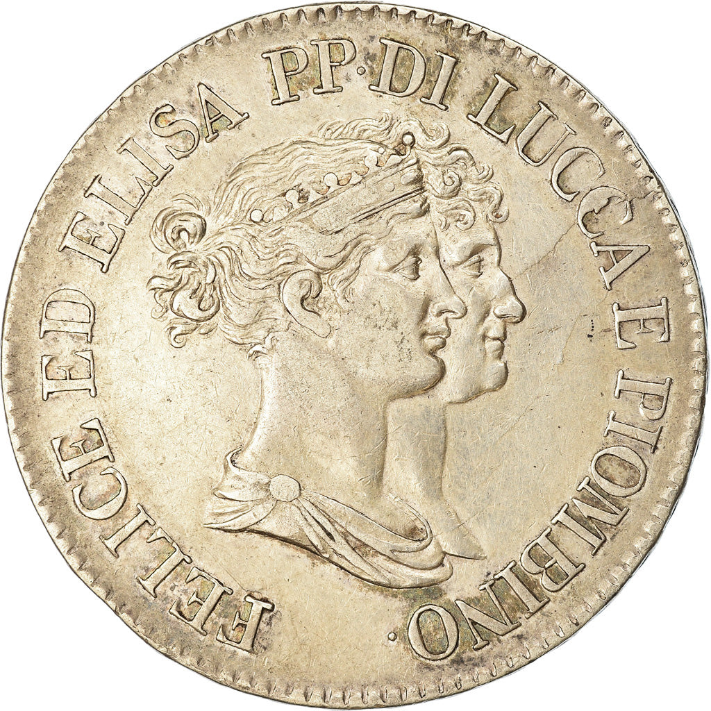 Principality of Lucca and Piombino, Felix and Elisa, 5 Franchi, 1808, Firenze