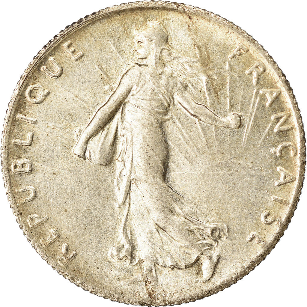 Coin, France, Semeuse, 50 Centimes, 1918, Paris, MS(63), Silver, KM:854