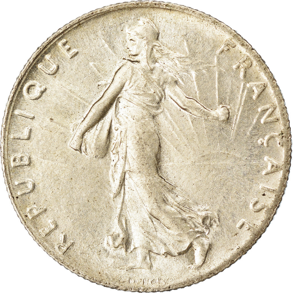 Coin, France, Semeuse, 50 Centimes, 1918, Paris, MS(63), Silver, KM:854