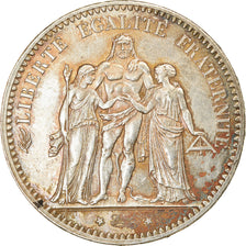 Coin, France, Hercule, 5 Francs, 1876, Paris, AU(55-58), Silver, KM:820.1