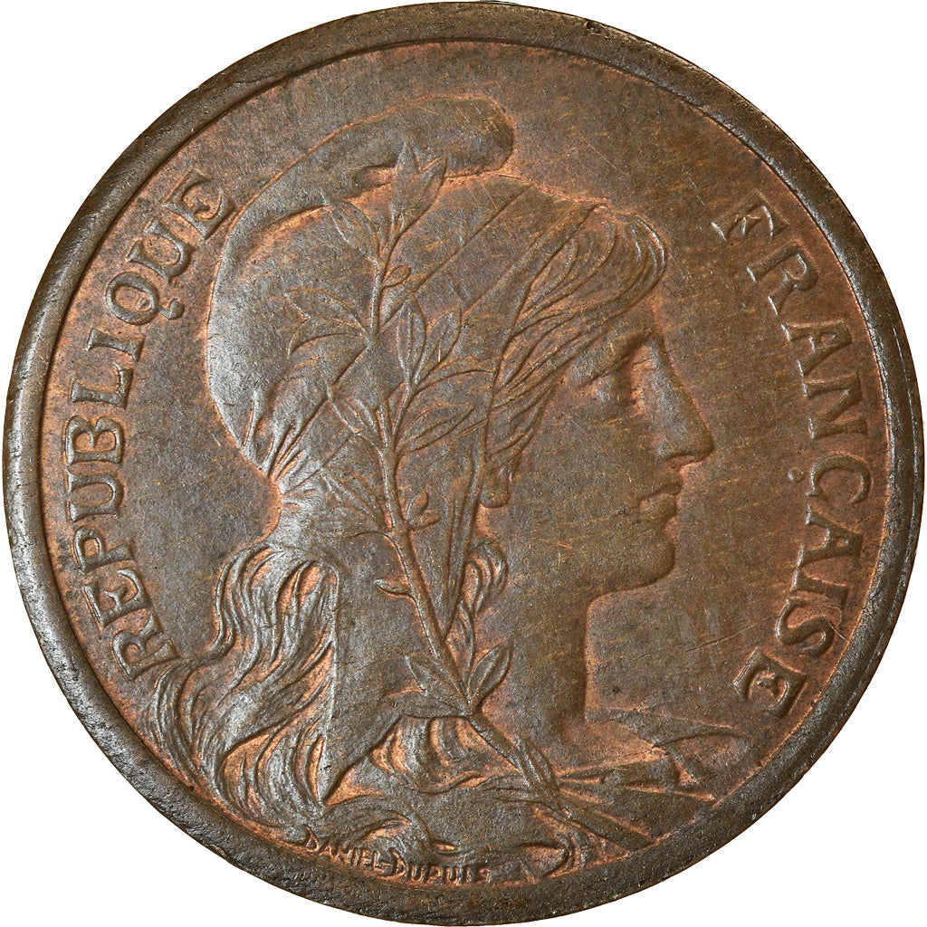Moeda, França, Dupuis, 2 Centimes, 1909, Paris, AU(50-53), Bronze, KM:841