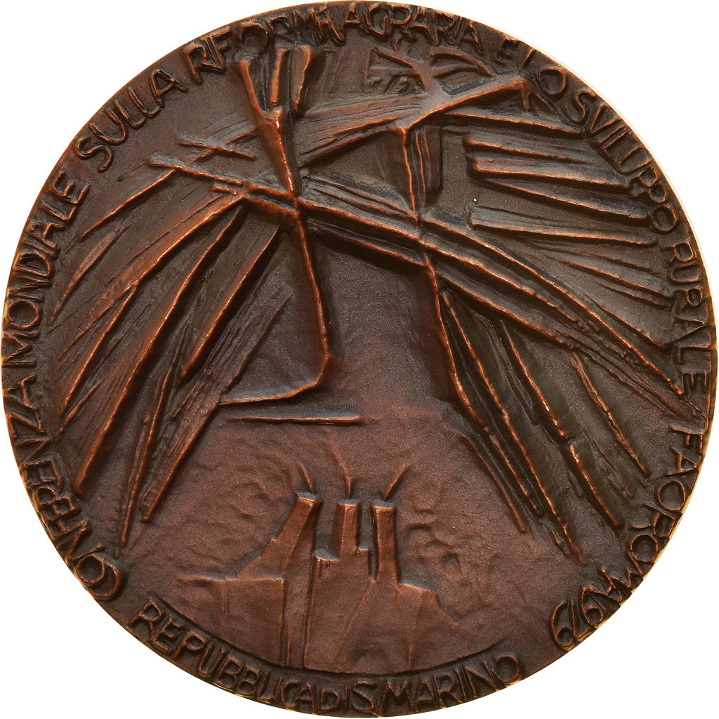 San Marino, Medal, Conferenza FAO Roma Riforma agraria, 1979, Grilli, MS(64)