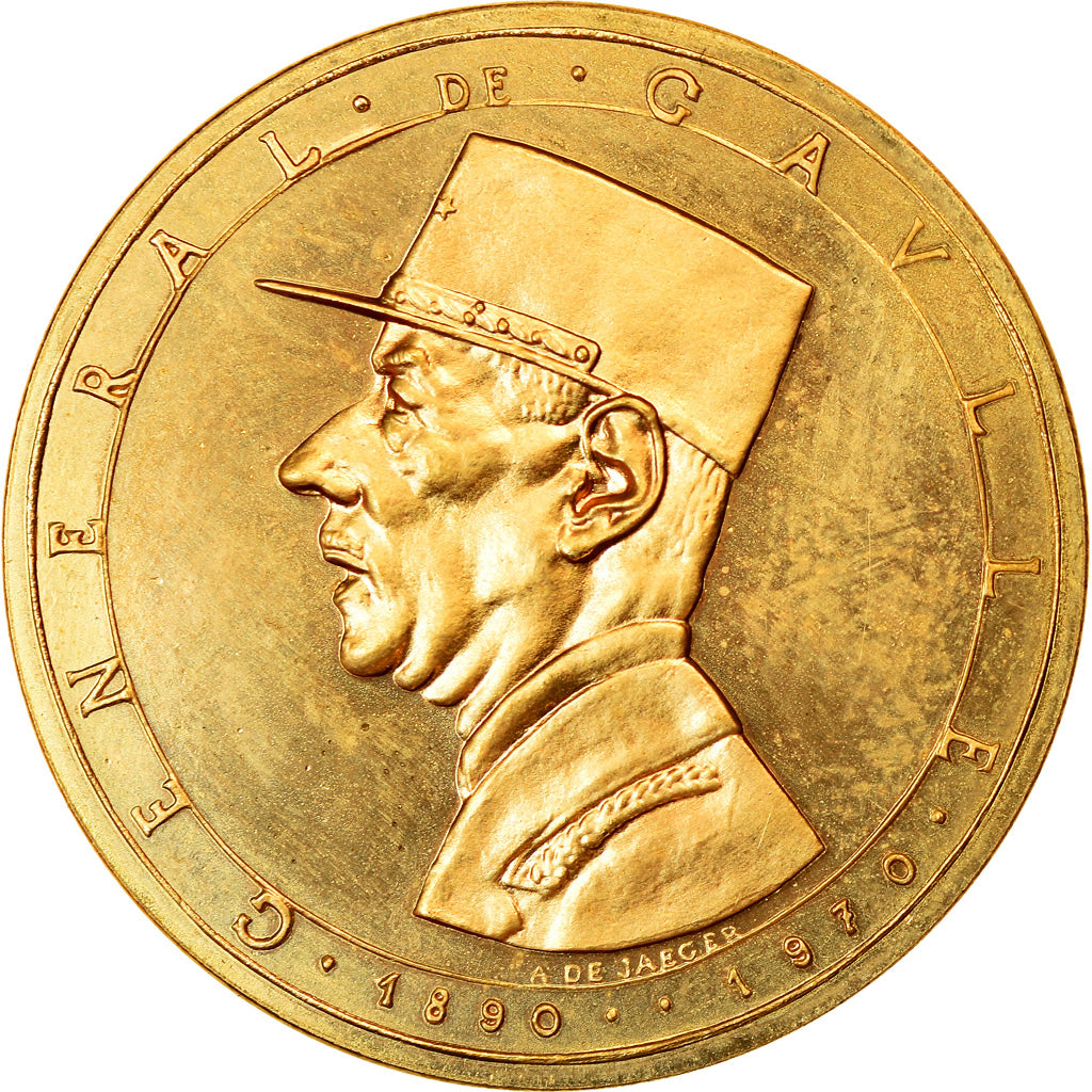 France, Medal, Mémorial du Général de Gaulle, 1972, Gold, MS(65-70)