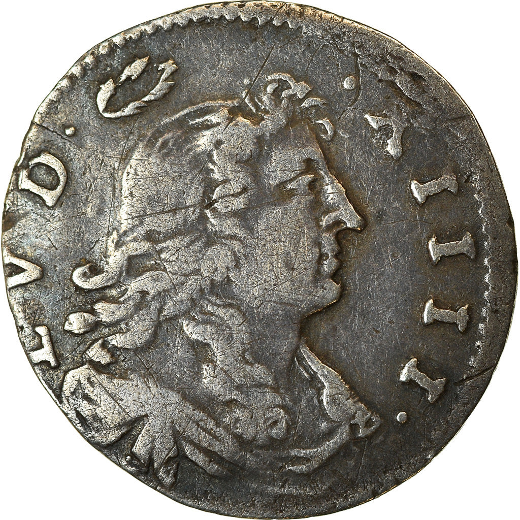 Francia, Louis XIV, 2 Sols, 2 Sols dits « des Traitants », 1675, Paris