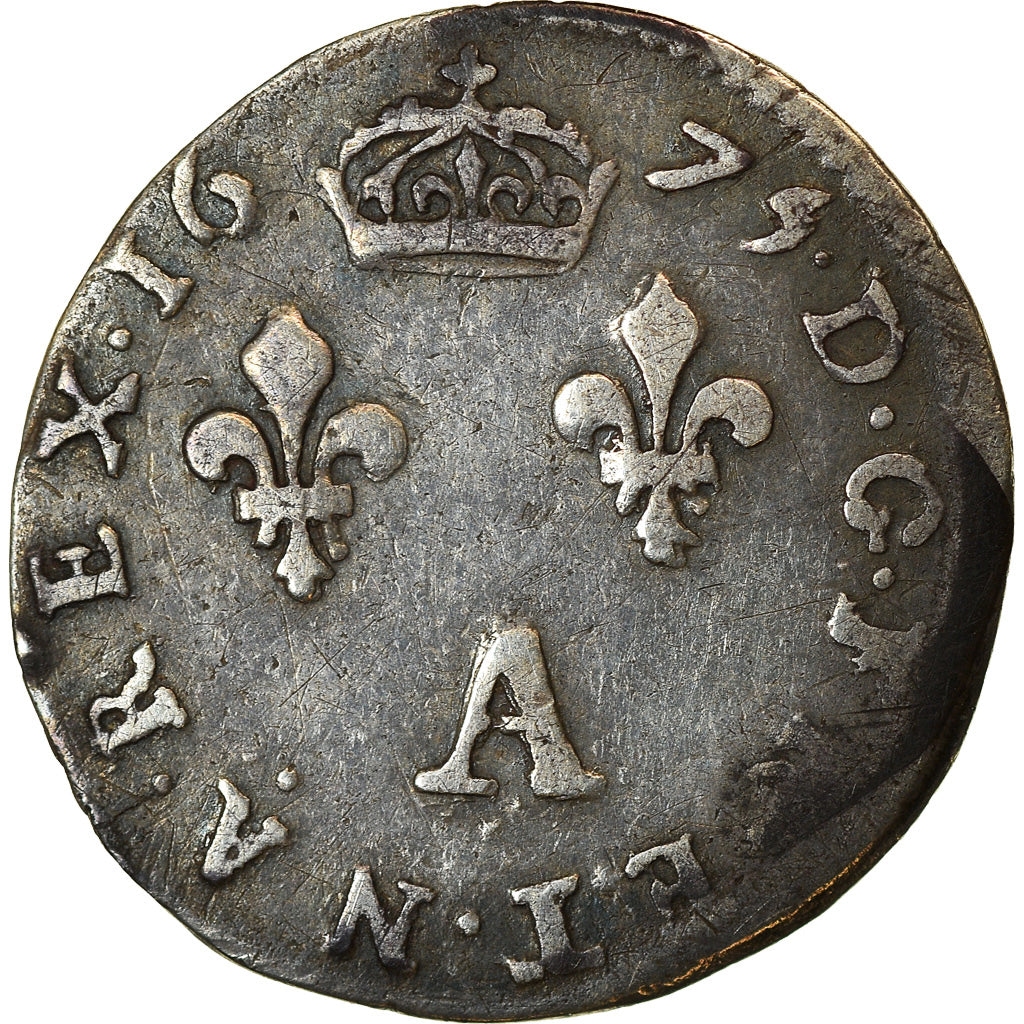 Francia, Louis XIV, 2 Sols, 2 Sols dits « des Traitants », 1675, Paris