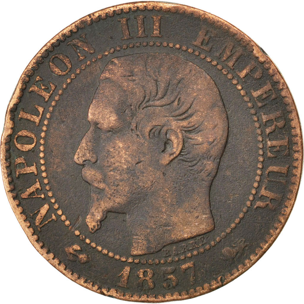 Münze, Frankreich, Napoleon III, Napoléon III, 5 Centimes, 1857, Lyon, S