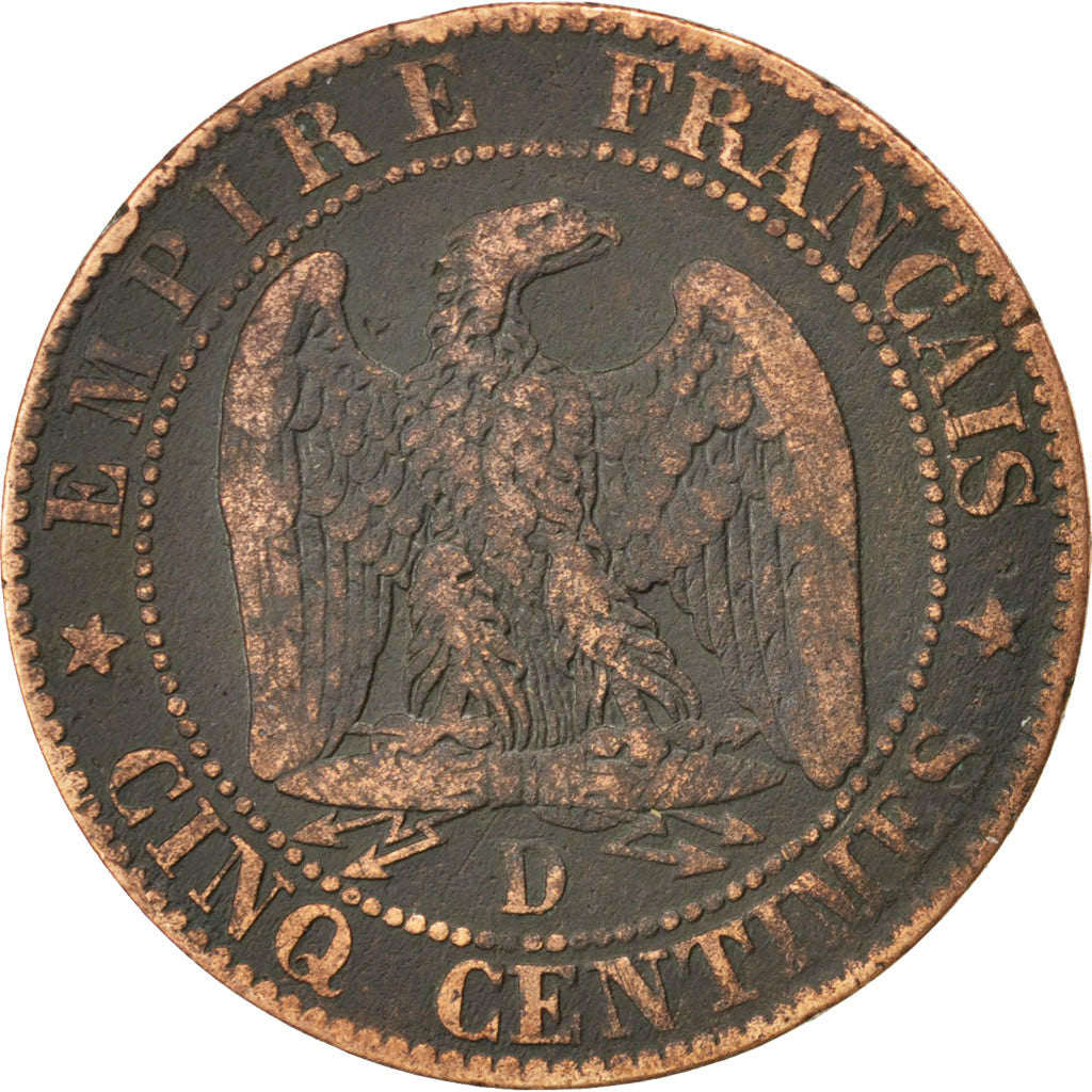 Münze, Frankreich, Napoleon III, Napoléon III, 5 Centimes, 1857, Lyon, S