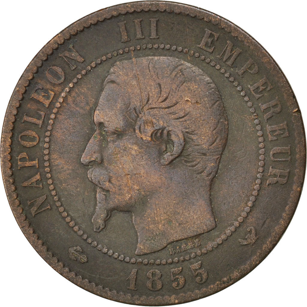 Münze, Frankreich, Napoleon III, Napoléon III, 10 Centimes, 1855, Lille, S