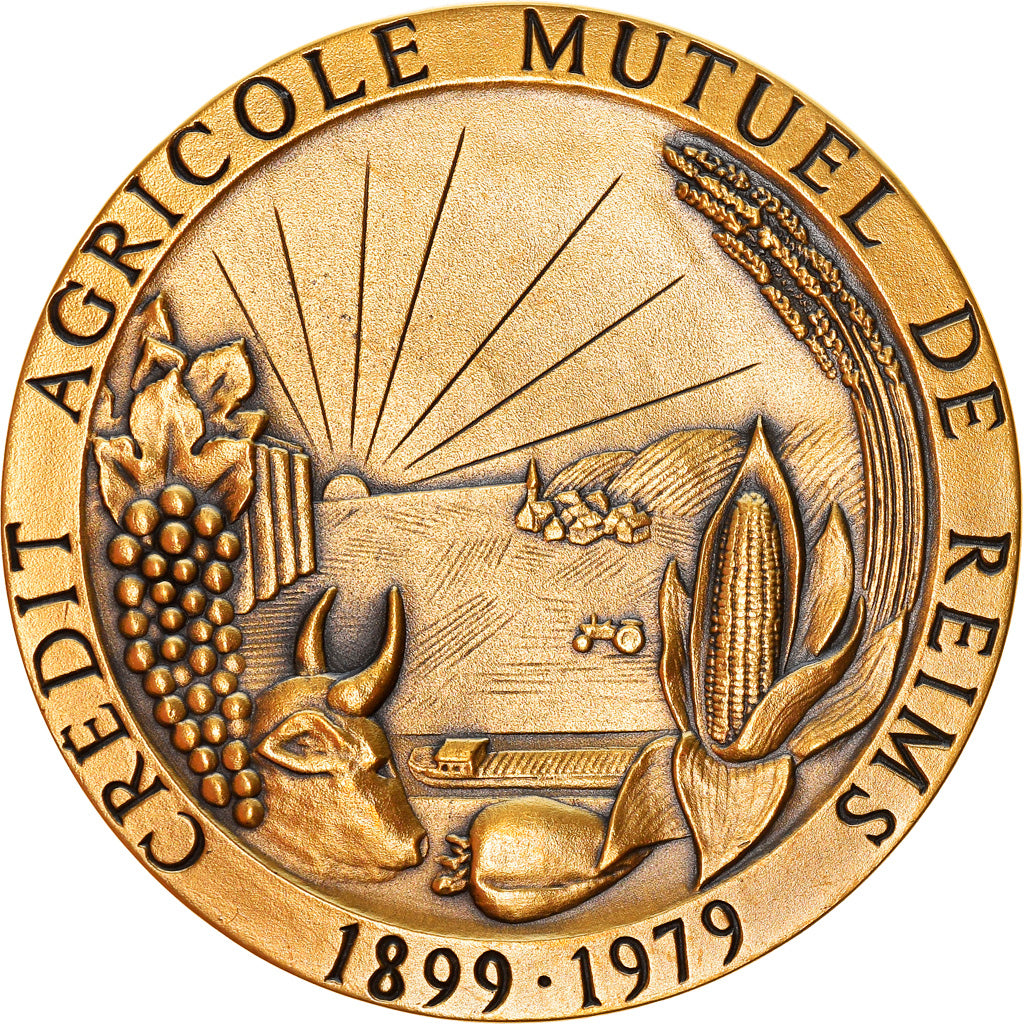 Francia, medalla, Savings Bank, Crédit Agricole Mutuel de Reims, Pichard, SC