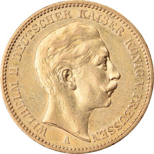 Royaume de Prusse, Guillaume II, 20 Mark, 1899, Berlin, Or, TTB, KM:521