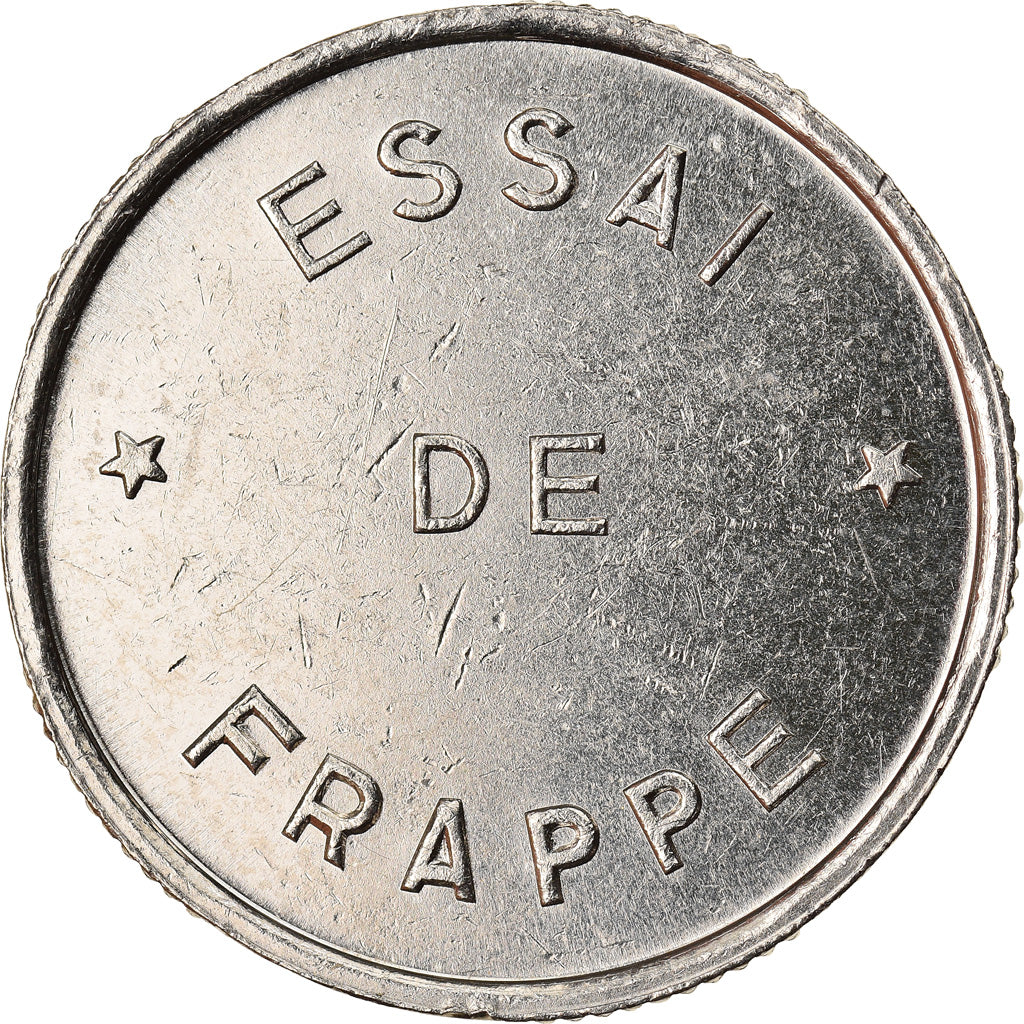 Moneta, Francja, 10 Francs, 1986, 5 sets of grooves, AU(55-58), Nikiel