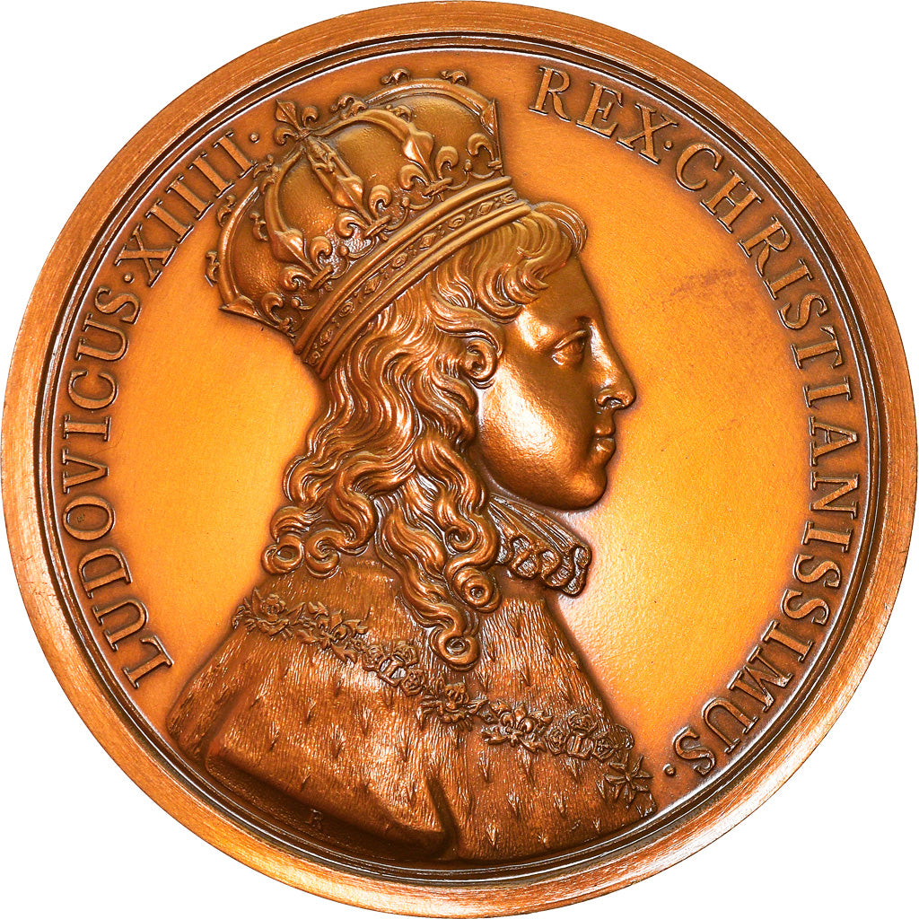 France, Médaille, VIlle de Reims, Sacre de Louis XIV, History, 1981, Molart