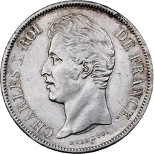 France, Charles X, 5 Francs, 1829, Perpignan, Argent, TTB, Gadoury:644