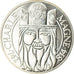 Moneda, Francia, Charlemagne, 100 Francs, 1990, Paris, FDC, Plata, KM:982