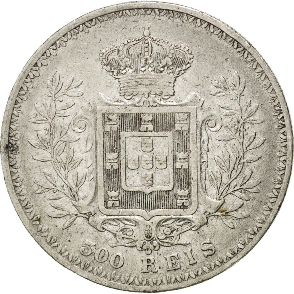 Coin, Portugal, Carlos I, 500 Reis, 1899, VF(30-35), Silver, KM:535