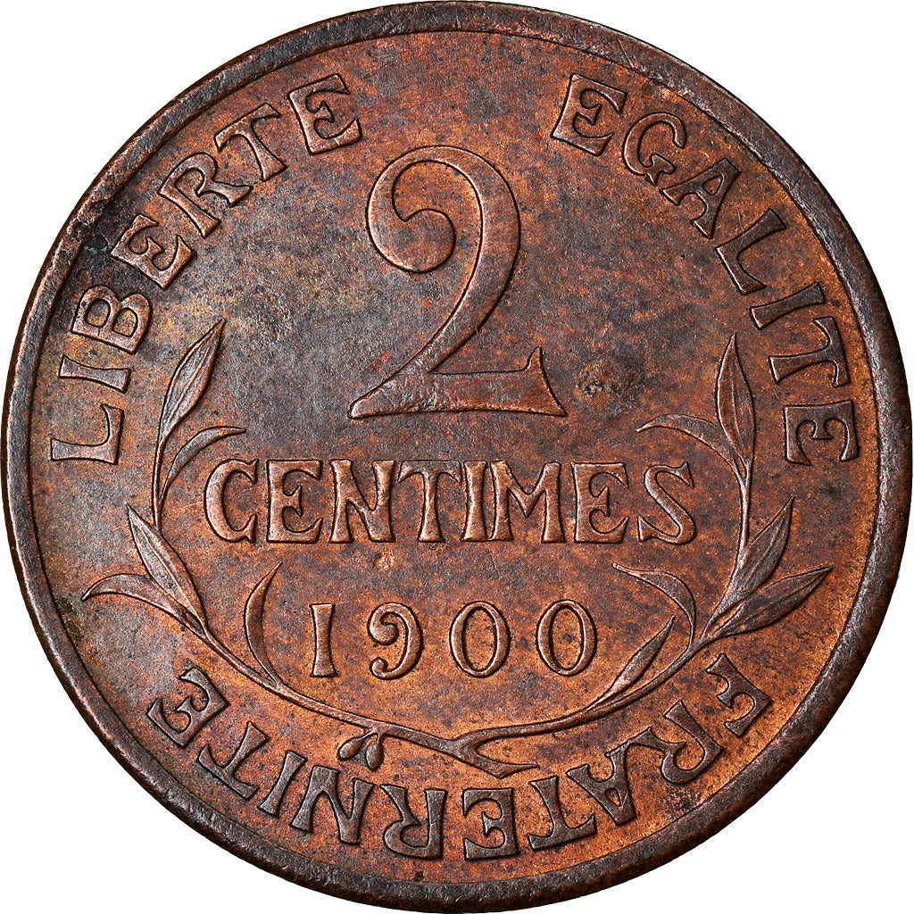 Monnaie, France, Dupuis, 2 Centimes, 1900, Paris, TTB+, Bronze, Gadoury:107