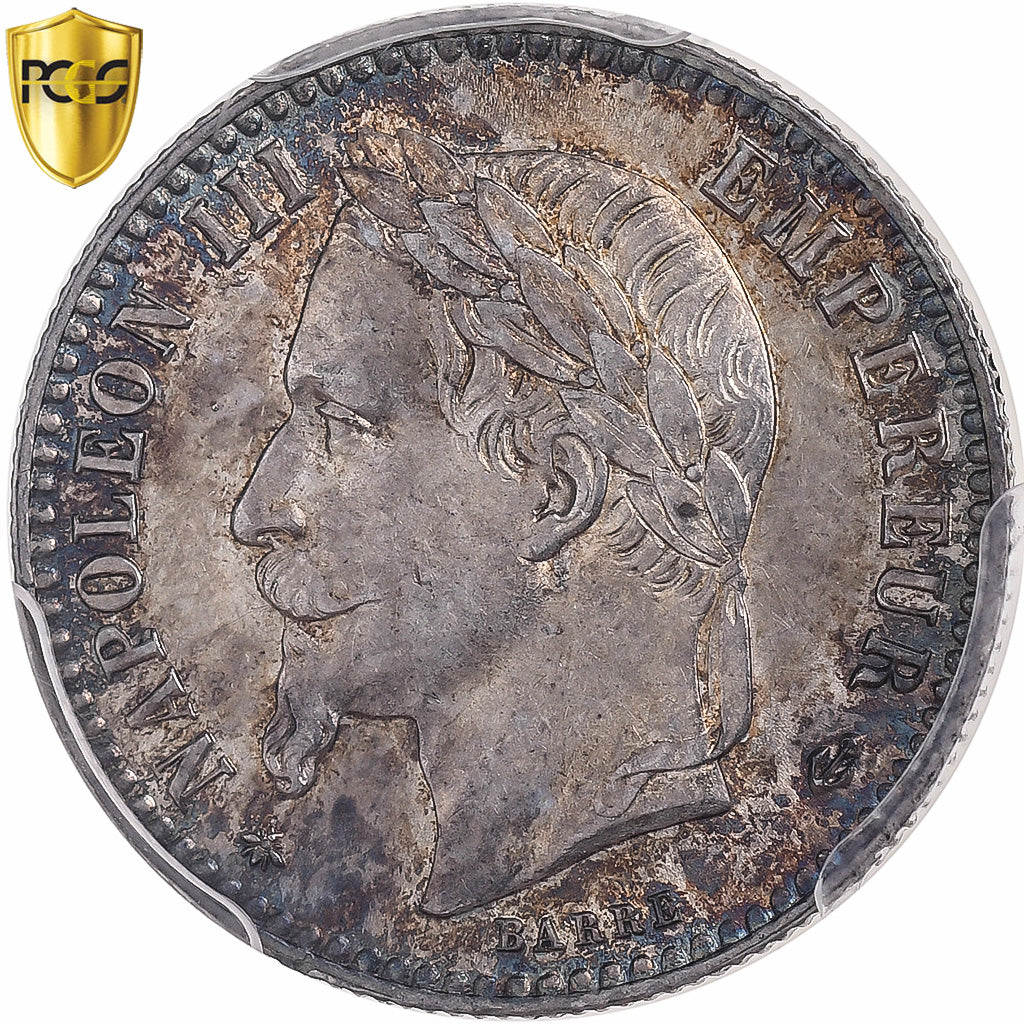 France, Napoléon III, 50 Centimes, 1868, Paris, Argent, PCGS, MS63
