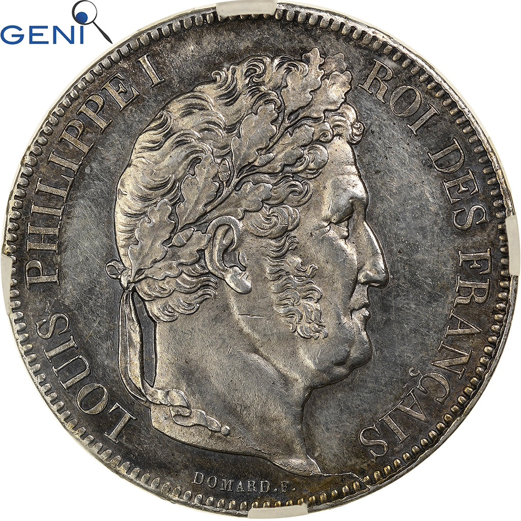 France, Louis-Philippe I, 5 Francs, 1832, La Rochelle, Silver, GENI, UNC
