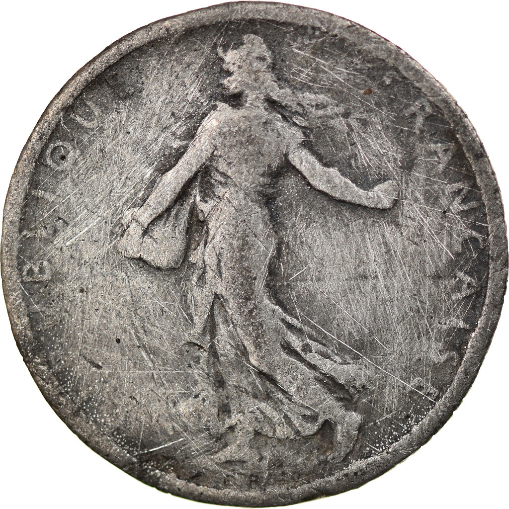 Munten, Frankrijk, Semeuse, Franc, 1914, Paris, Contemporary forgery in tin, FR