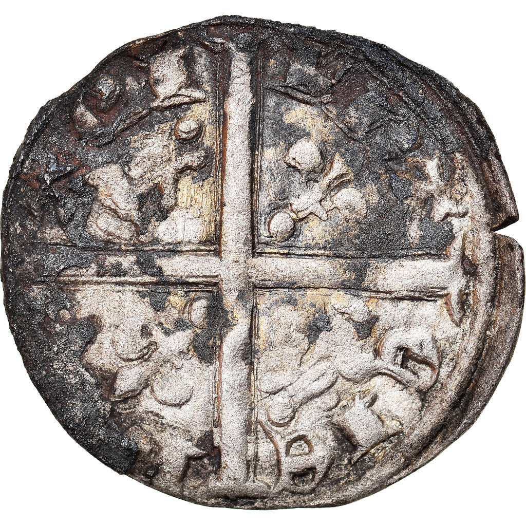 Moneta, Francja, Aquitaine, Henry IV-VI, Hardi, Bordeaux, VF(20-25), Srebro