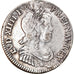 Moeda, França, Louis XIV, 1/4 Écu à la mèche longue, 1/4 Ecu, 1650, Rouen