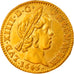 Moneda, Francia, Louis XIV, 1/2 Louis d'or à la mèche courte, 1/2 Louis d'or