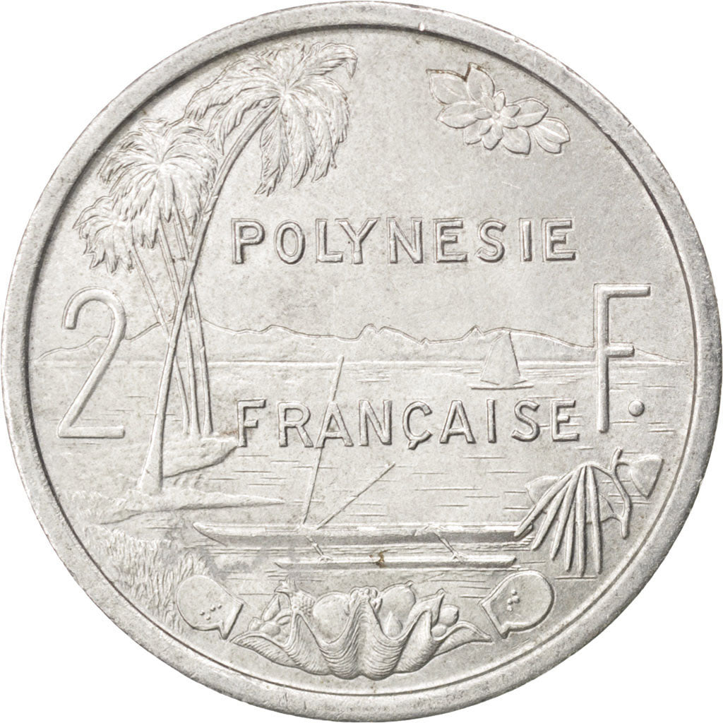 Moneta, Polinesia francese, 2 Francs, 1973, SPL-, Alluminio, KM:10, Lecompte:25